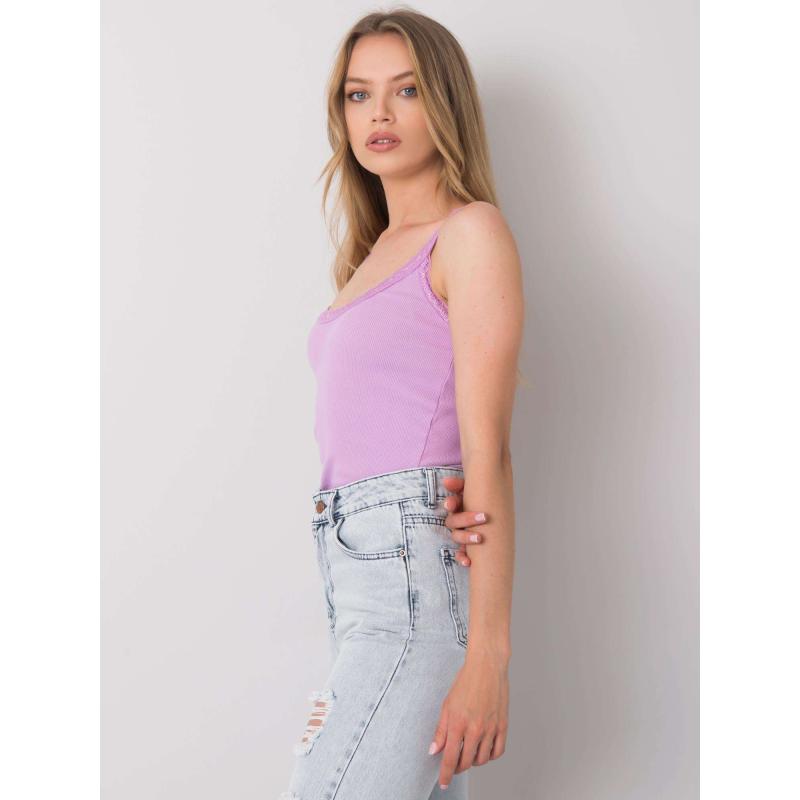 Dámský top pruhovaný SANDY světle fialový  