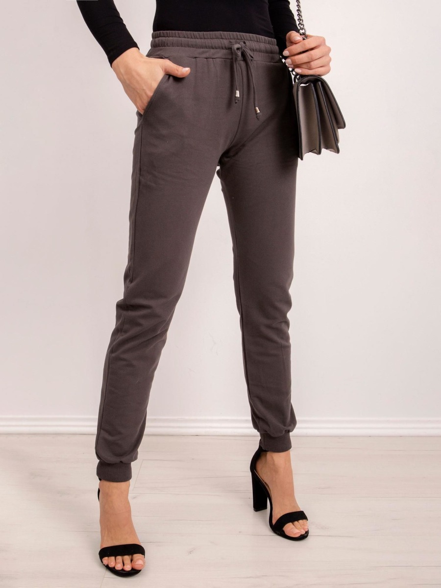 Dámske tepláky FASTER dark khaki