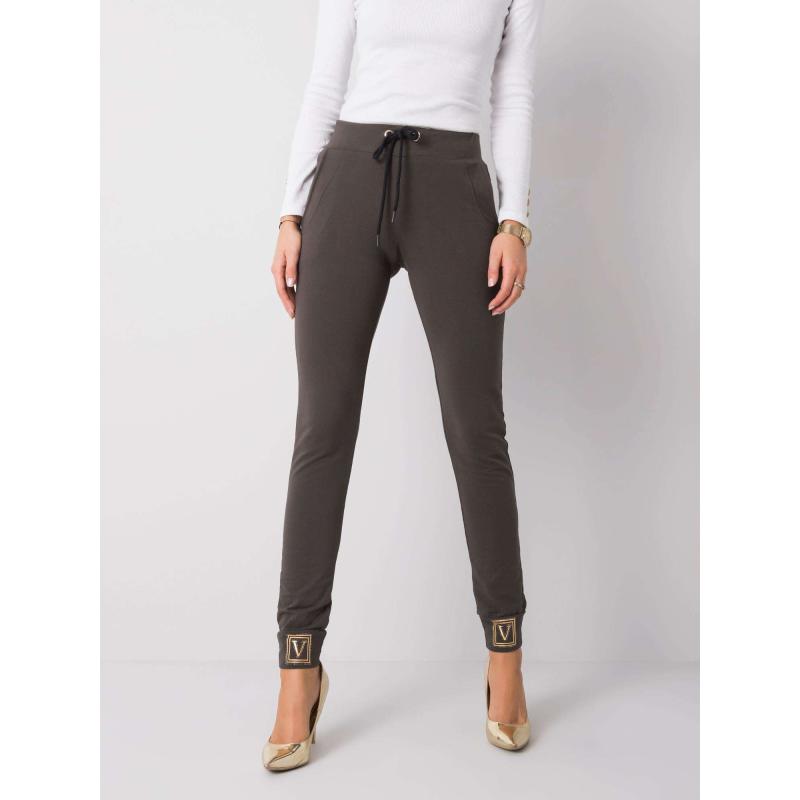 Női melegítőnadrág GIULIANNA sötét khaki színű