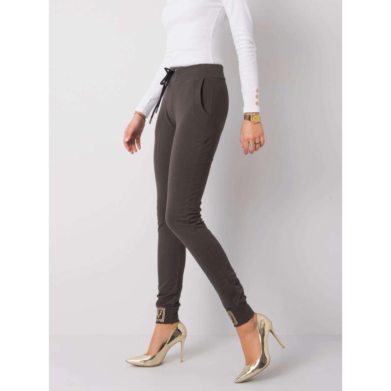 Női melegítőnadrág GIULIANNA sötét khaki színű