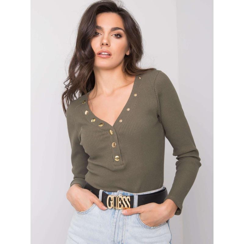 Női blúz Emberly OCH BELLA khaki khaki