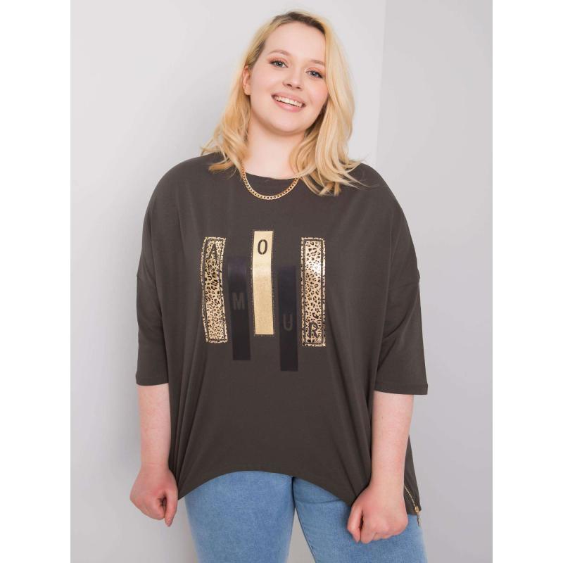 Dámská halenka IZZY tmavě khaki 