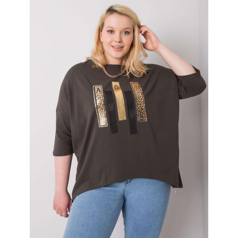 Dámská halenka IZZY tmavě khaki 