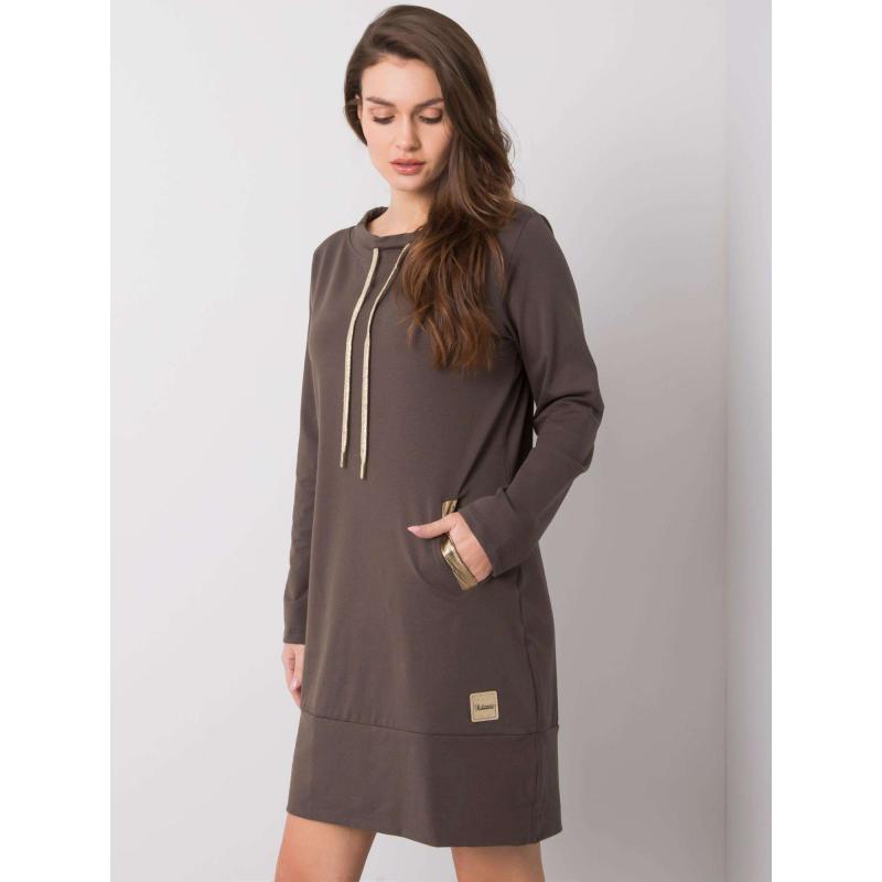 Női ruha HOLLY khaki színben