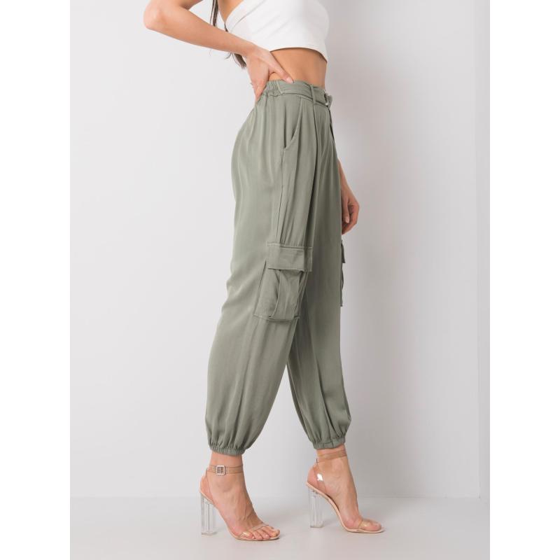 Női Lorrita OCH BELLA nadrág khaki színű nadrág