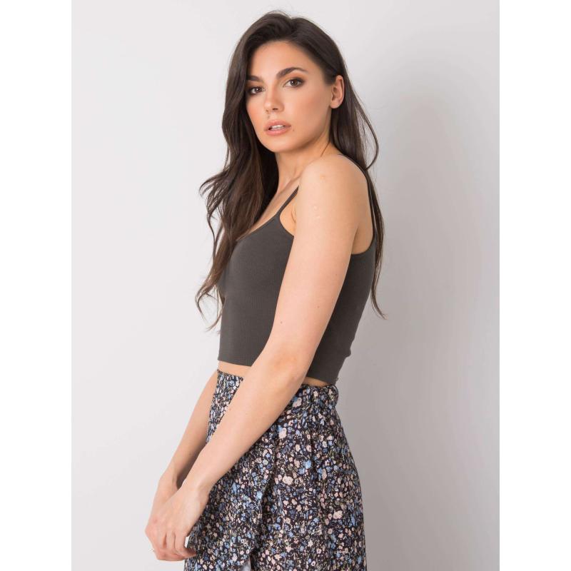 Női felső Chelo RUE PARIS sötét khaki