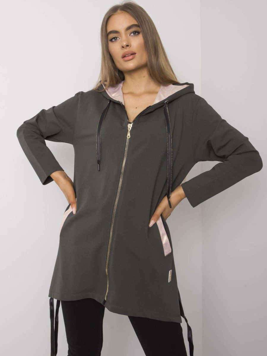 Dámska mikina NARISSA dark khaki