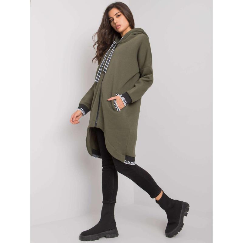 Dámská mikina bez kapuce MAYAR khaki 