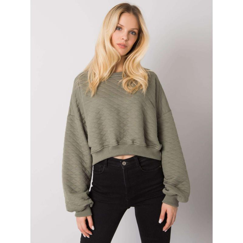 Dámská mikina prošívaná CRYSTAL khaki 