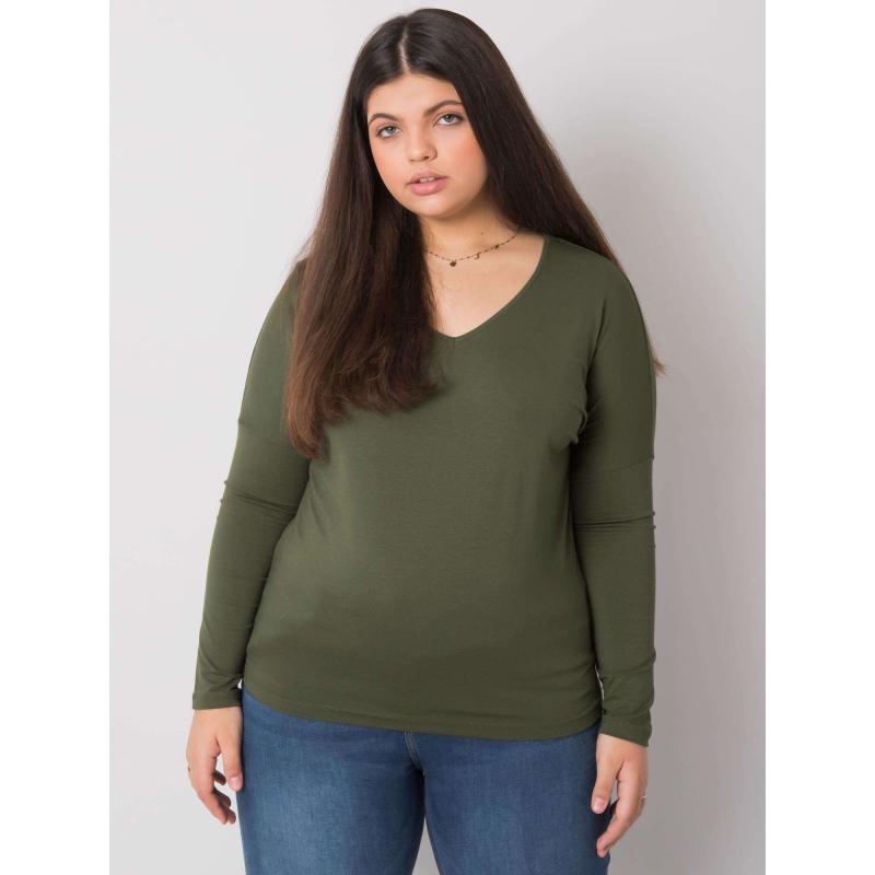 Női plus size blúz ELISA khaki