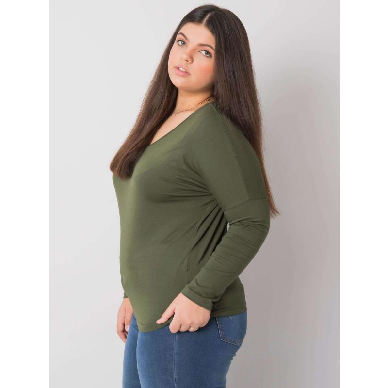 Női plus size blúz ELISA khaki