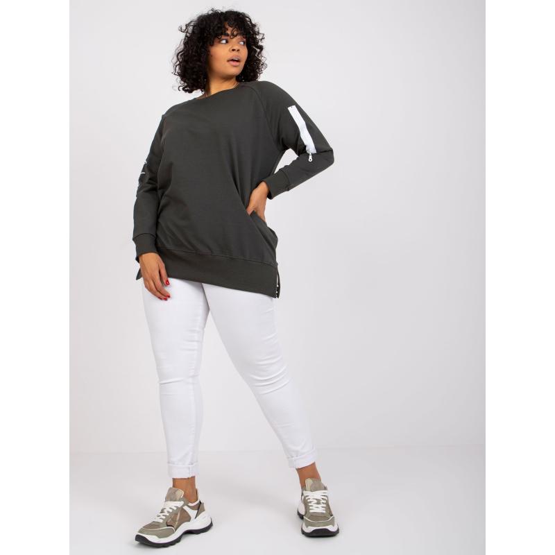 Dámská tunika plus size bavlněná PARMA khaki  