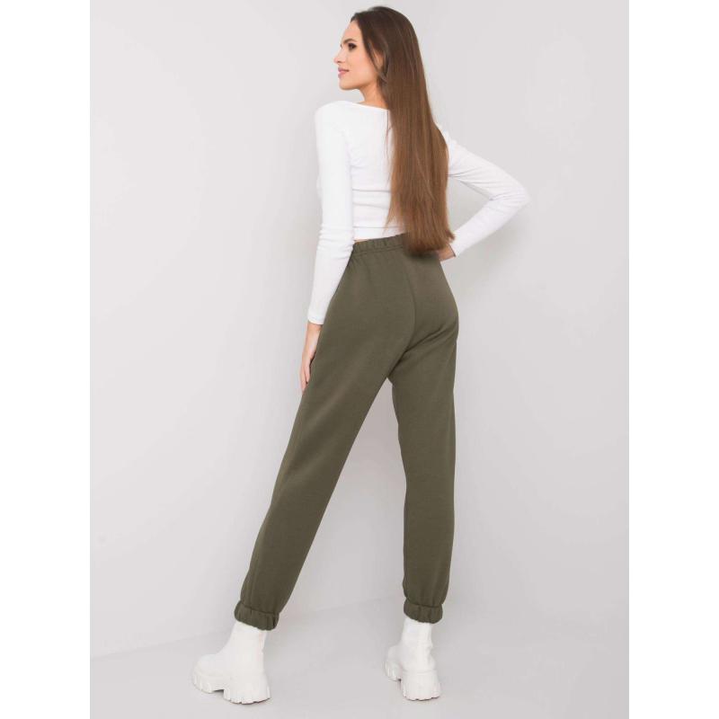 Dámske tepláky s logom LILY svetlej khaki farby