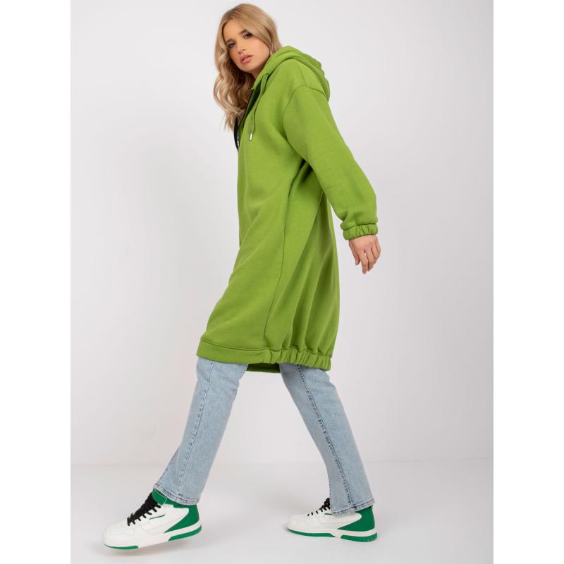 Dámska základná mikina Betty RUE PARIS zelená