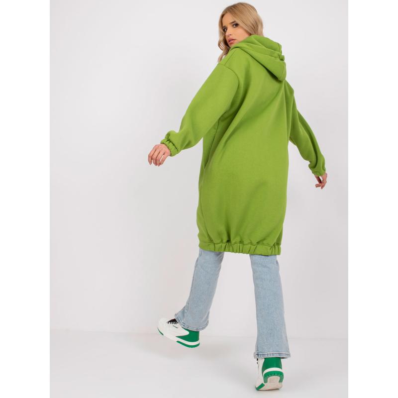 Dámska základná mikina Betty RUE PARIS zelená