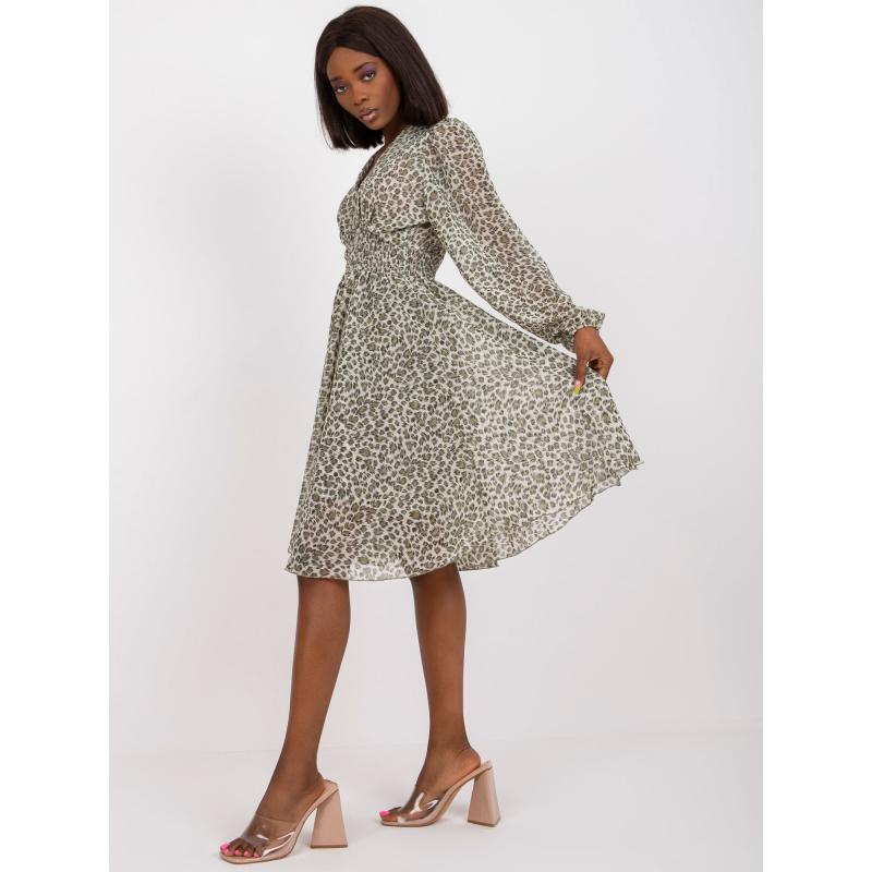 Dámske šaty s potlačou ZULUNA beige