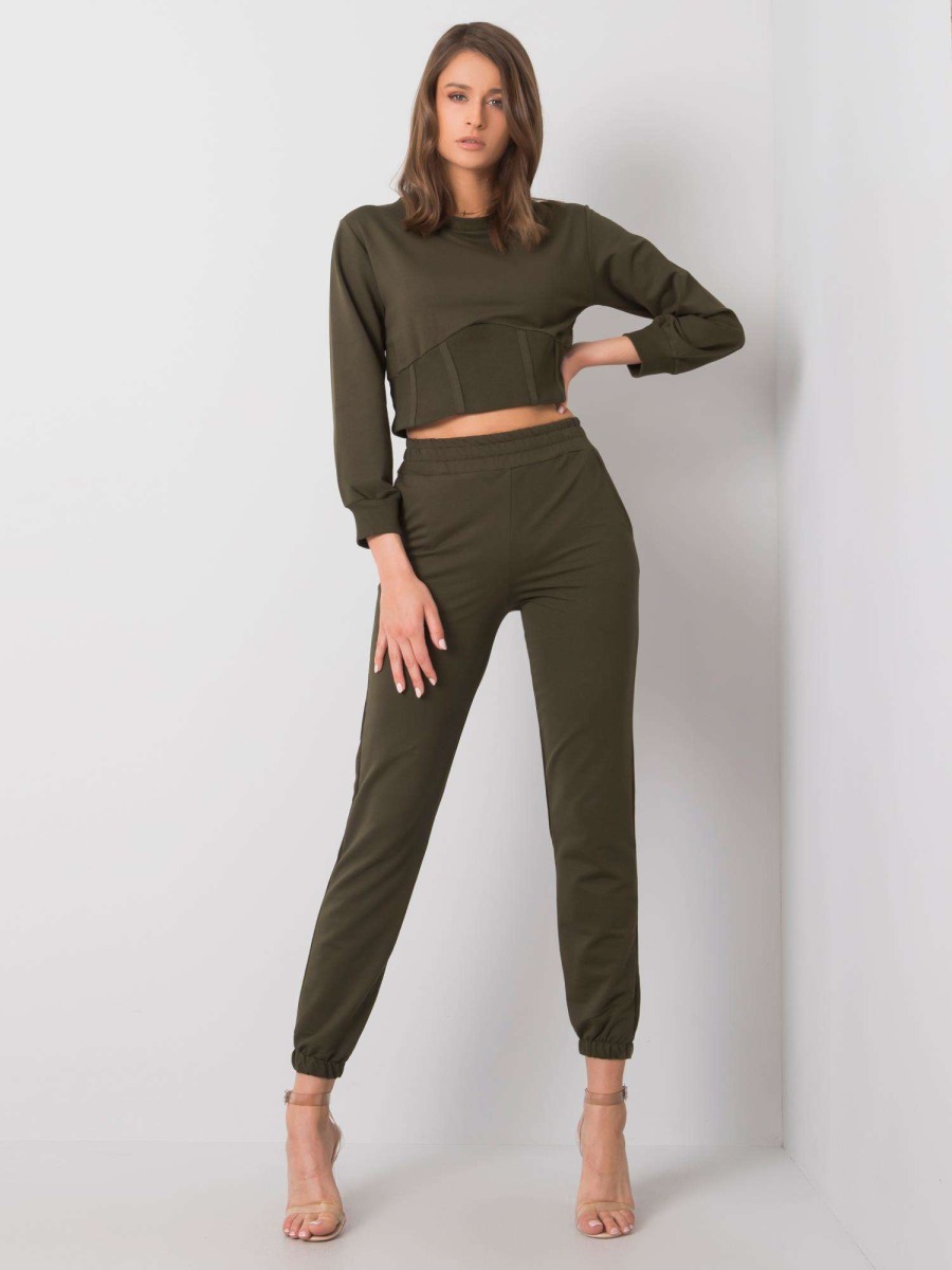 Dámske tepláky Odille RUE PARIS khaki
