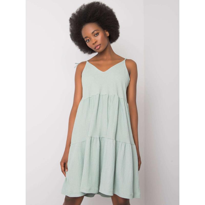 Női fodros ruha Manon RUE PARIS khaki khaki