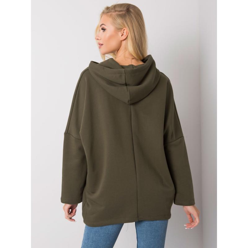 Dámská mikina s kapucí LAYLLA khaki 