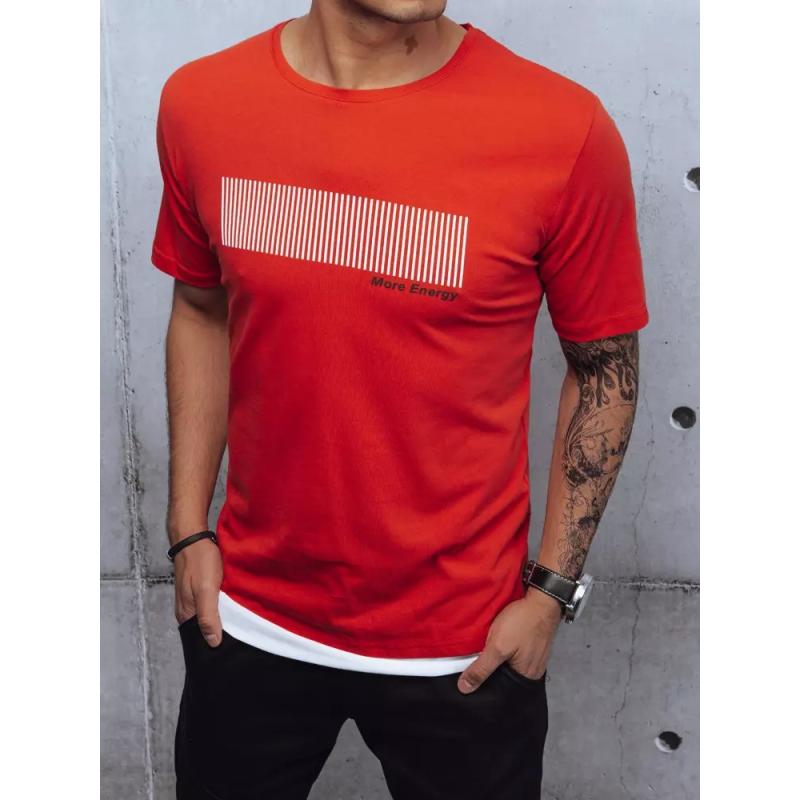 Pánske tričko s potlačou TIRA červené