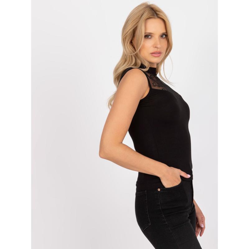 Dámska blúzka bez rukávov CHANTEL čierna