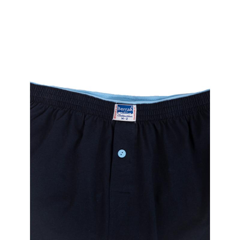 Férfi pamut boxeralsó tengerészkék