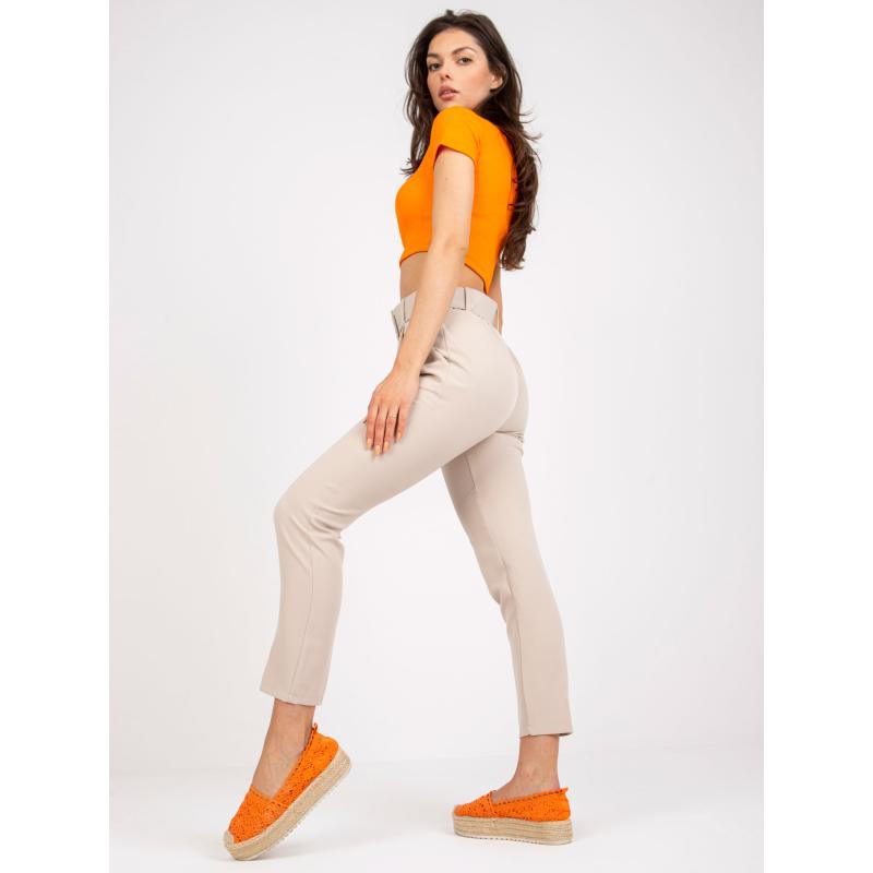 Dámské kalhoty s kapsami GIULIA béžové  