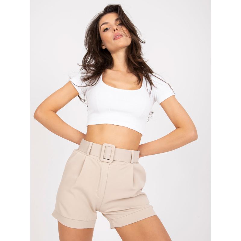 Dámské šortky s kapsami elegantní LOVELL béžové 