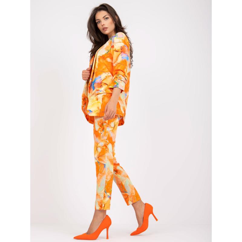 Dámská bunda s potisky OLINA oranžová  