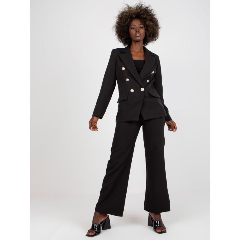 Dámské sako s ramenními vycpávkamielegantní PLANY černé  