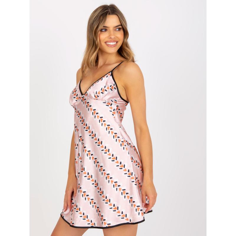 Női pántos hálóing világos MELISSA rózsaszínű