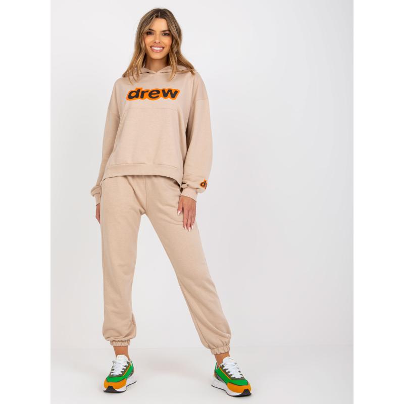 Dámská tepláková souprava s potiskem AHERN béžová 