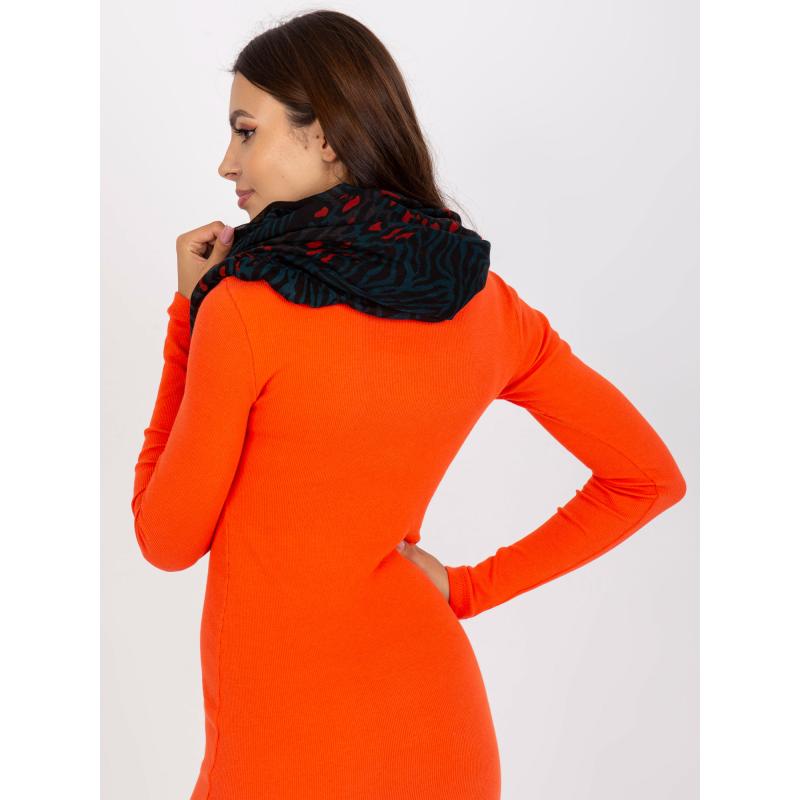 Dámská šála ELMA černá a tmavě modrá