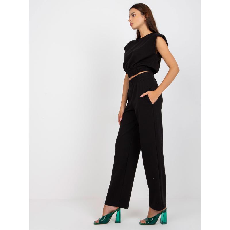 Dámský set z bavlny RUE PARIS černý 