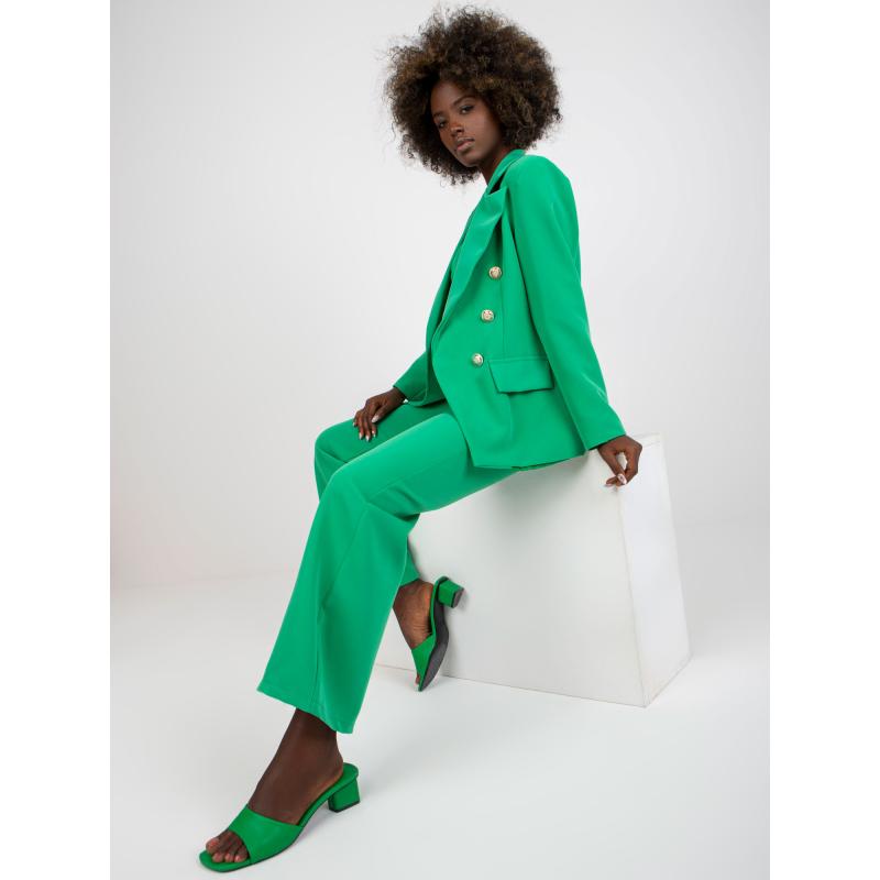 Dámské sako s dvouřadovým zapínáním KLASSA zelené  