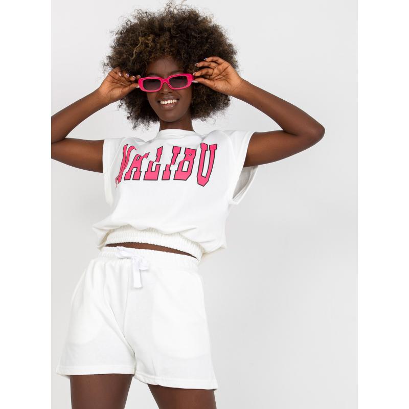 Dámská souprava tepláková s kapsami IRVING bílá 