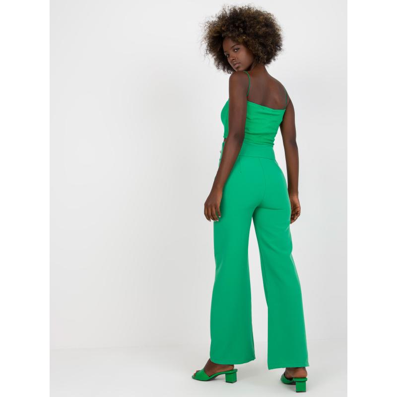Dámske nohavice s vysokým pásom BEA green