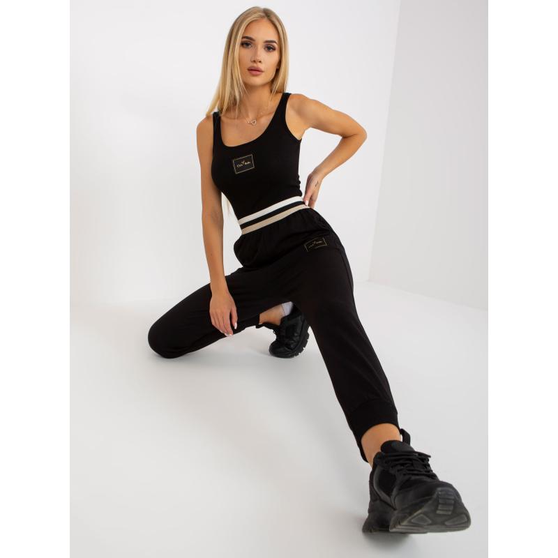 Dámske tepláky s vreckami OCH BELLA black
