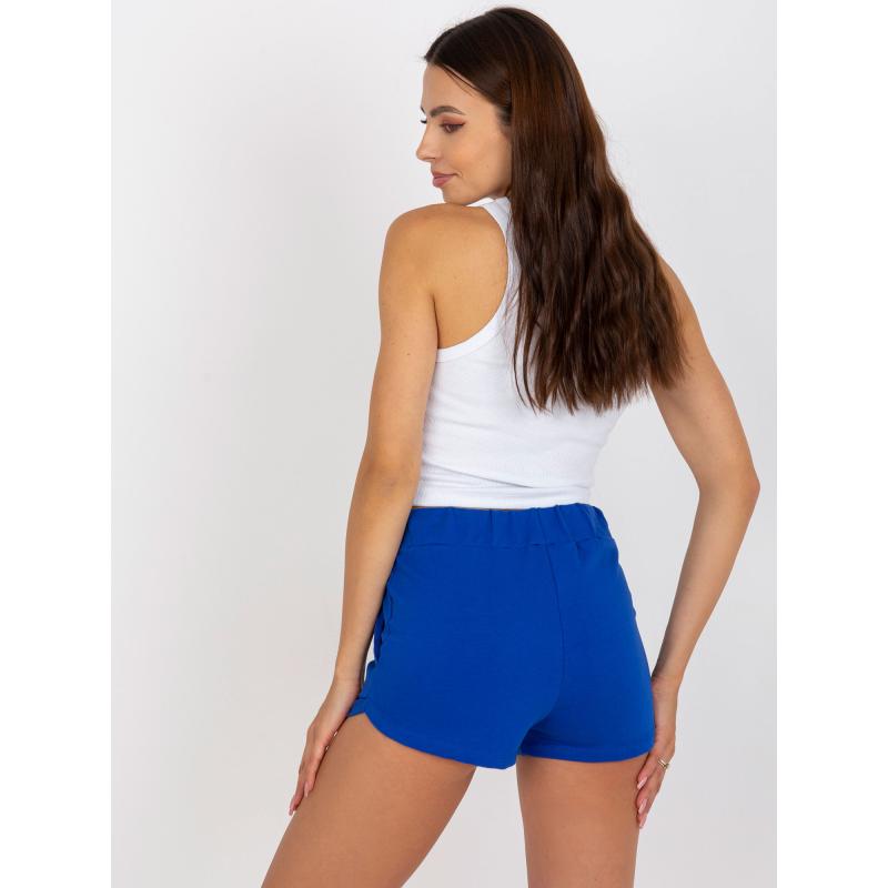 Dámské šortky s vysokým pasem AMYA tmavě modré 