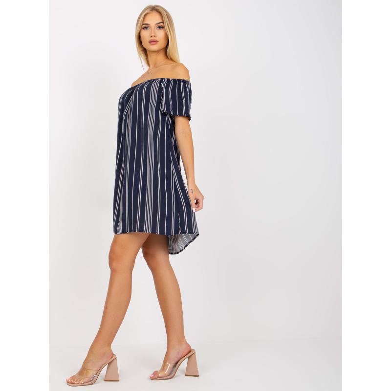 Női csíkos ruha FRESH MADE tengerészkék
