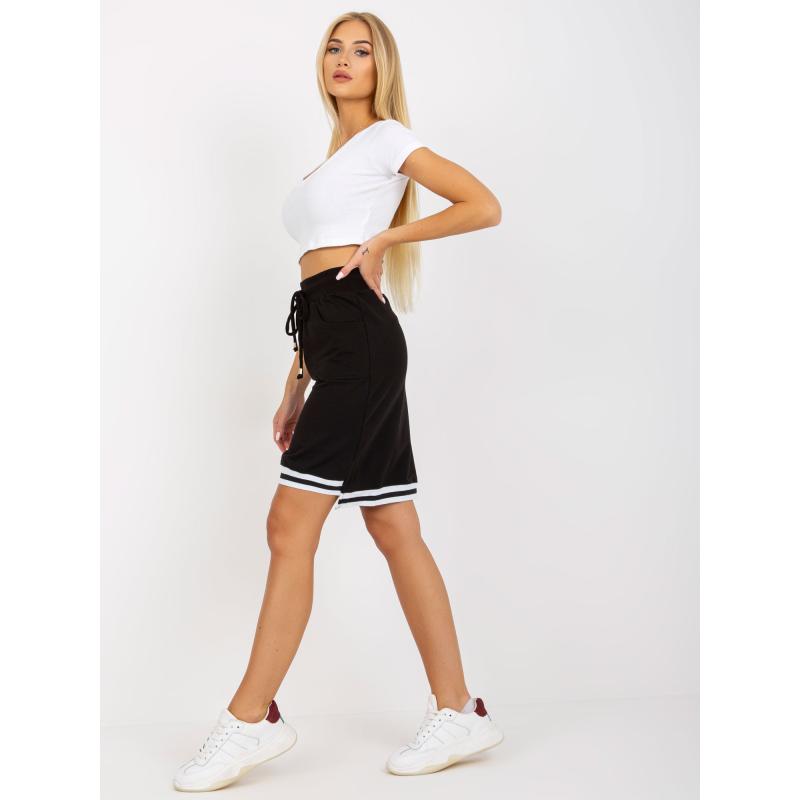 Női magas derekú szoknya OCH BELLA fekete