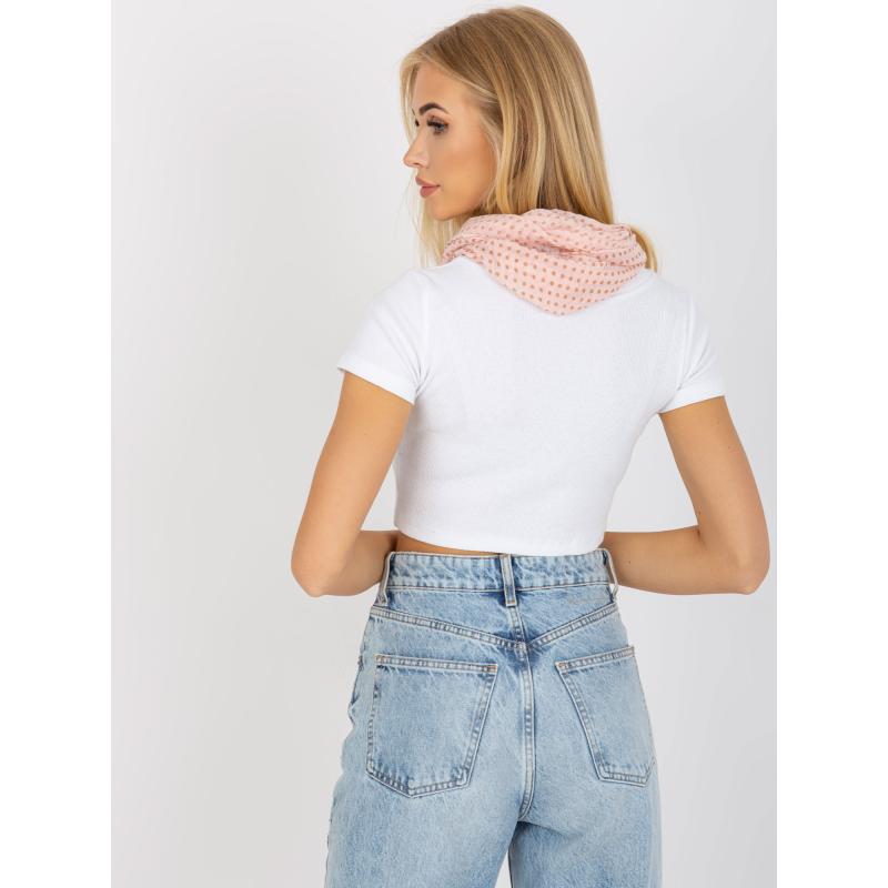 Dámská šála s motivy SANIE světle růžová