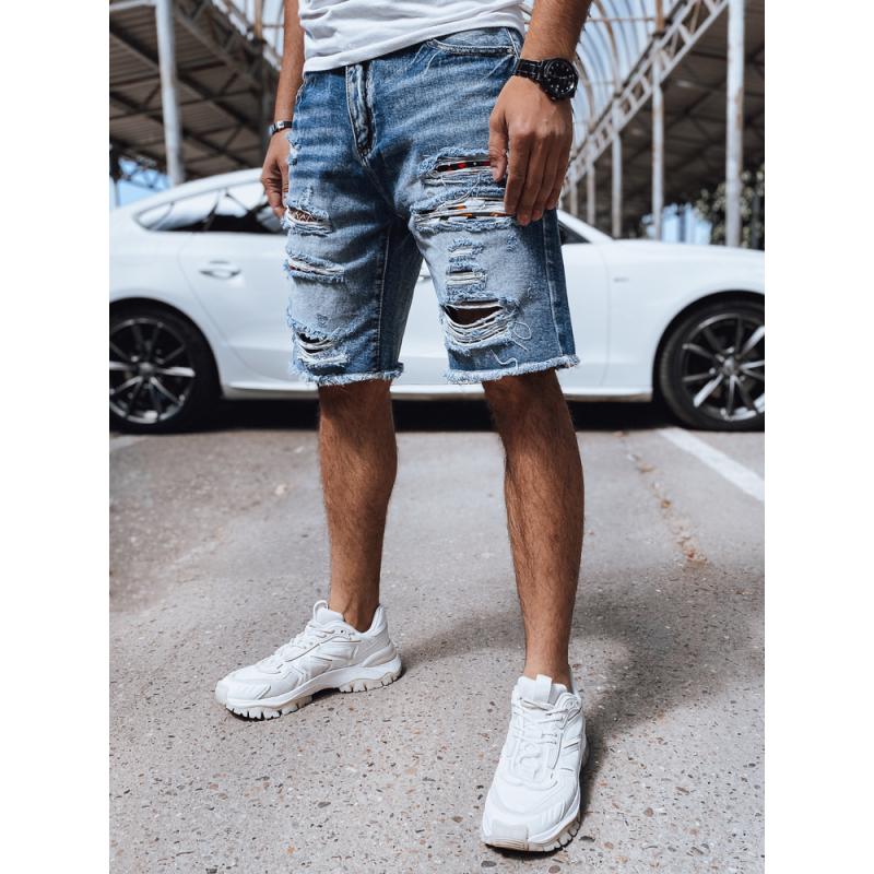 Pánské šortky džínové MEA modré