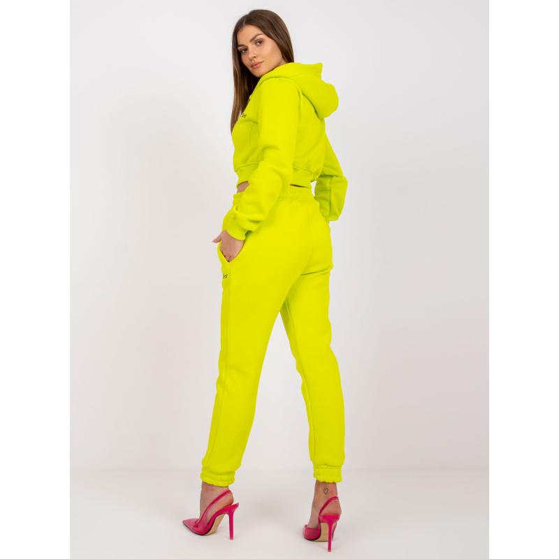 Dámská souprava dvoudílná tepláková California RUE PARIS limetkově zelená 