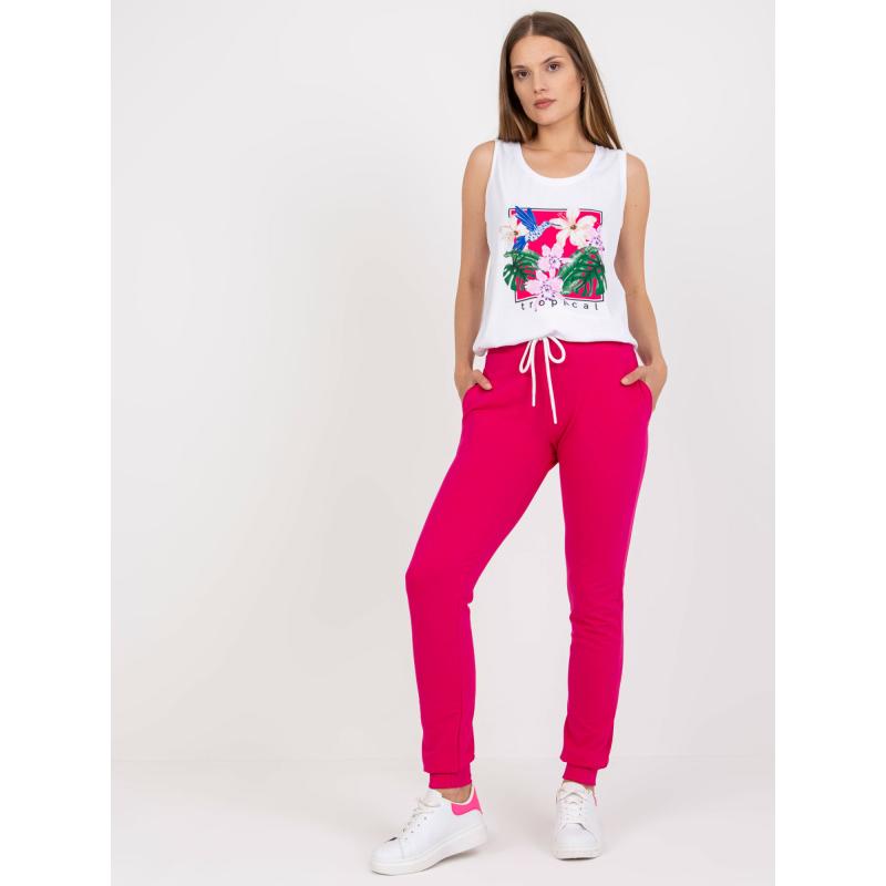 Női URIELA rózsaszín és fehér nyomtatott szett