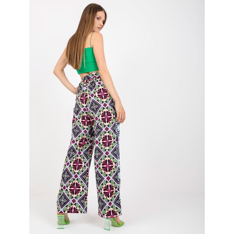 Női széles szárú nadrág TILDA fekete