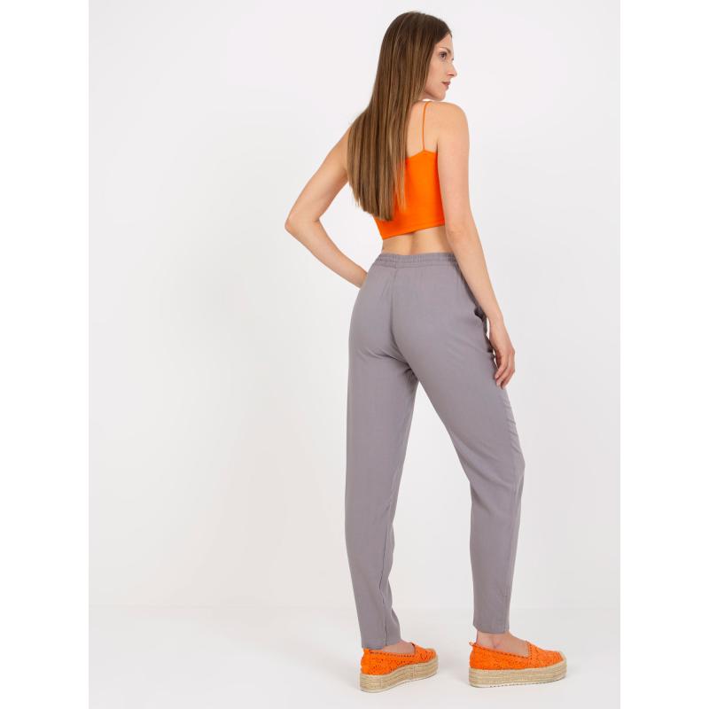 Dámské kalhoty na léto SUBLEVEL světle šedé 