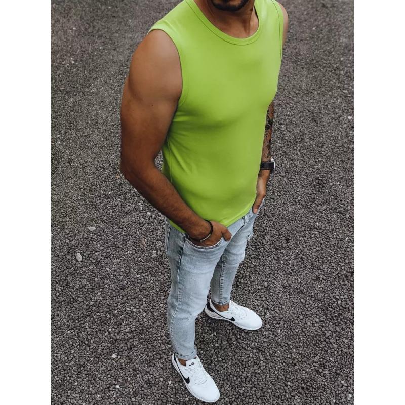 Férfi tank top egyszínű VALE zöld