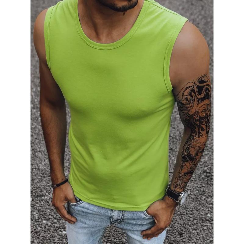 Férfi tank top egyszínű VALE zöld