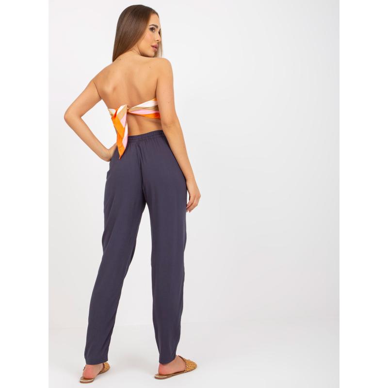 Dámske látkové nohavice, rovné SUBLEVEL graphite